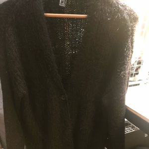Forever 21 black sweater cardigan